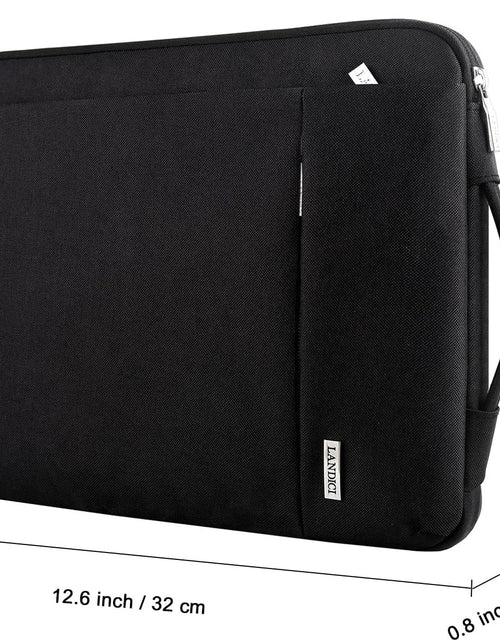 Load image into Gallery viewer, Laptop Sleeve 12-12.9 Inch for Surface Pro 7 8/Laptop Go, Lenovo Acer HP Samsung Chromebook 11.6, Macbook Air 11, Slim Tablet Case Bag for Ipad Pro 12.9 2021-Black
