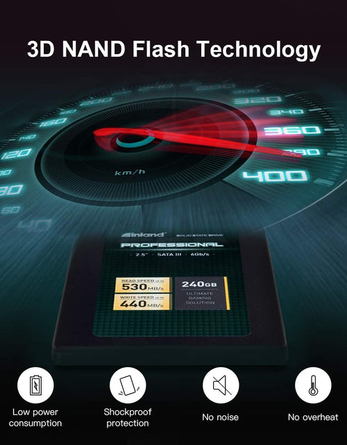 Load image into Gallery viewer, Professional 240GB SSD 3D NAND SATA III 6Gb/S 2.5&quot; 7Mm Internal Solid State Drive (240G)
