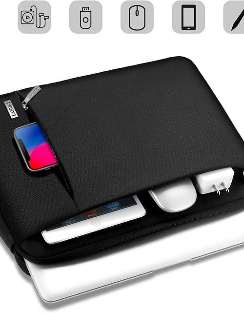 Load image into Gallery viewer, Laptop Sleeve 12-12.9 Inch for Surface Pro 7 8/Laptop Go, Lenovo Acer HP Samsung Chromebook 11.6, Macbook Air 11, Slim Tablet Case Bag for Ipad Pro 12.9 2021-Black
