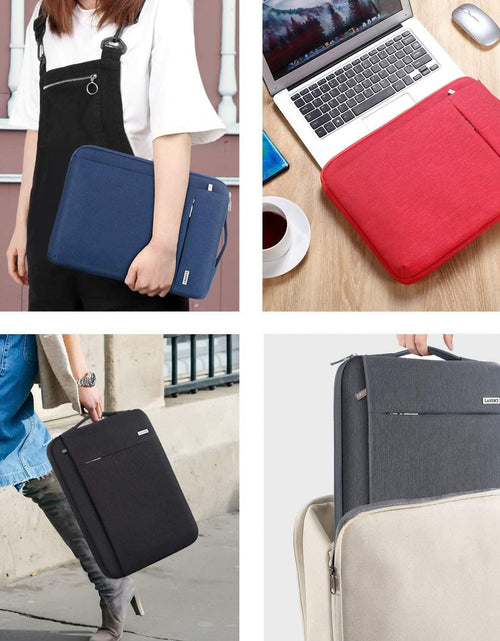 Load image into Gallery viewer, Laptop Sleeve 12-12.9 Inch for Surface Pro 7 8/Laptop Go, Lenovo Acer HP Samsung Chromebook 11.6, Macbook Air 11, Slim Tablet Case Bag for Ipad Pro 12.9 2021-Black
