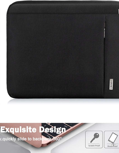 Load image into Gallery viewer, Laptop Sleeve 12-12.9 Inch for Surface Pro 7 8/Laptop Go, Lenovo Acer HP Samsung Chromebook 11.6, Macbook Air 11, Slim Tablet Case Bag for Ipad Pro 12.9 2021-Black
